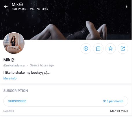 mikaila dancer onlyfans leaked|mikailadancer Nude Leaked OnlyFans